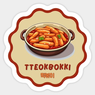 Tteokbokki | Korean cuisine | Traditional Food Sticker